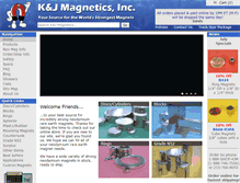 Tablet Screenshot of kjmagnetics.com